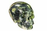 Realistic, Polished Yellow Turquoise Jasper Skull - Magnetic #151105-2